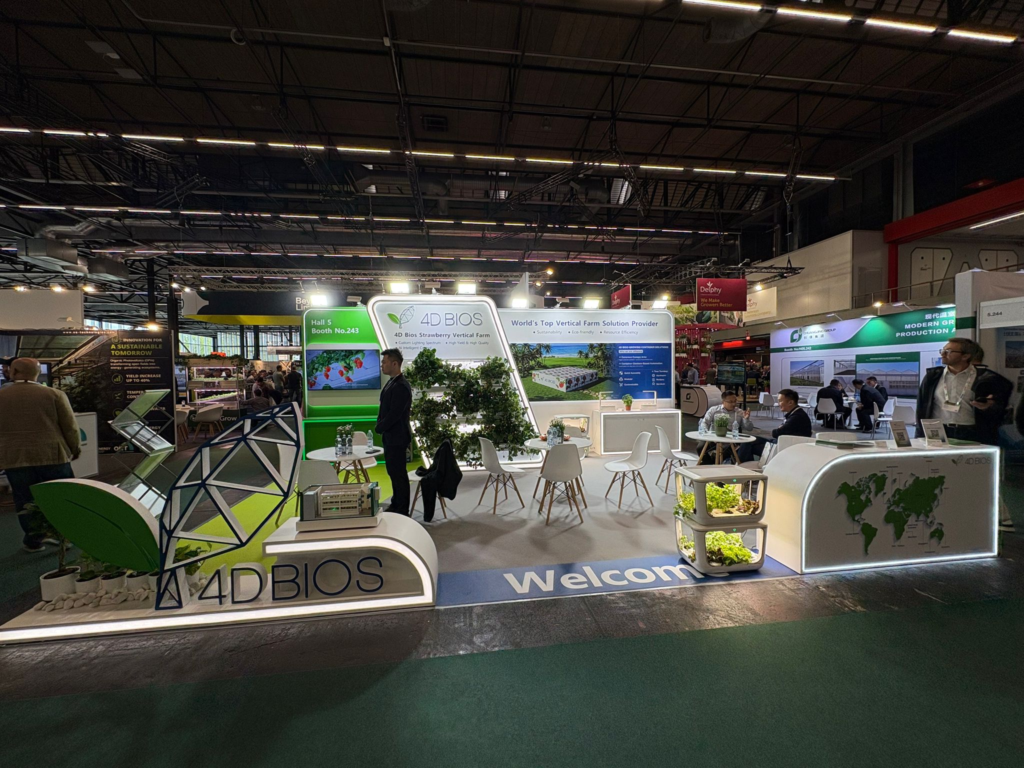 Exhibition stand built by PremiumStand for 4D Bios